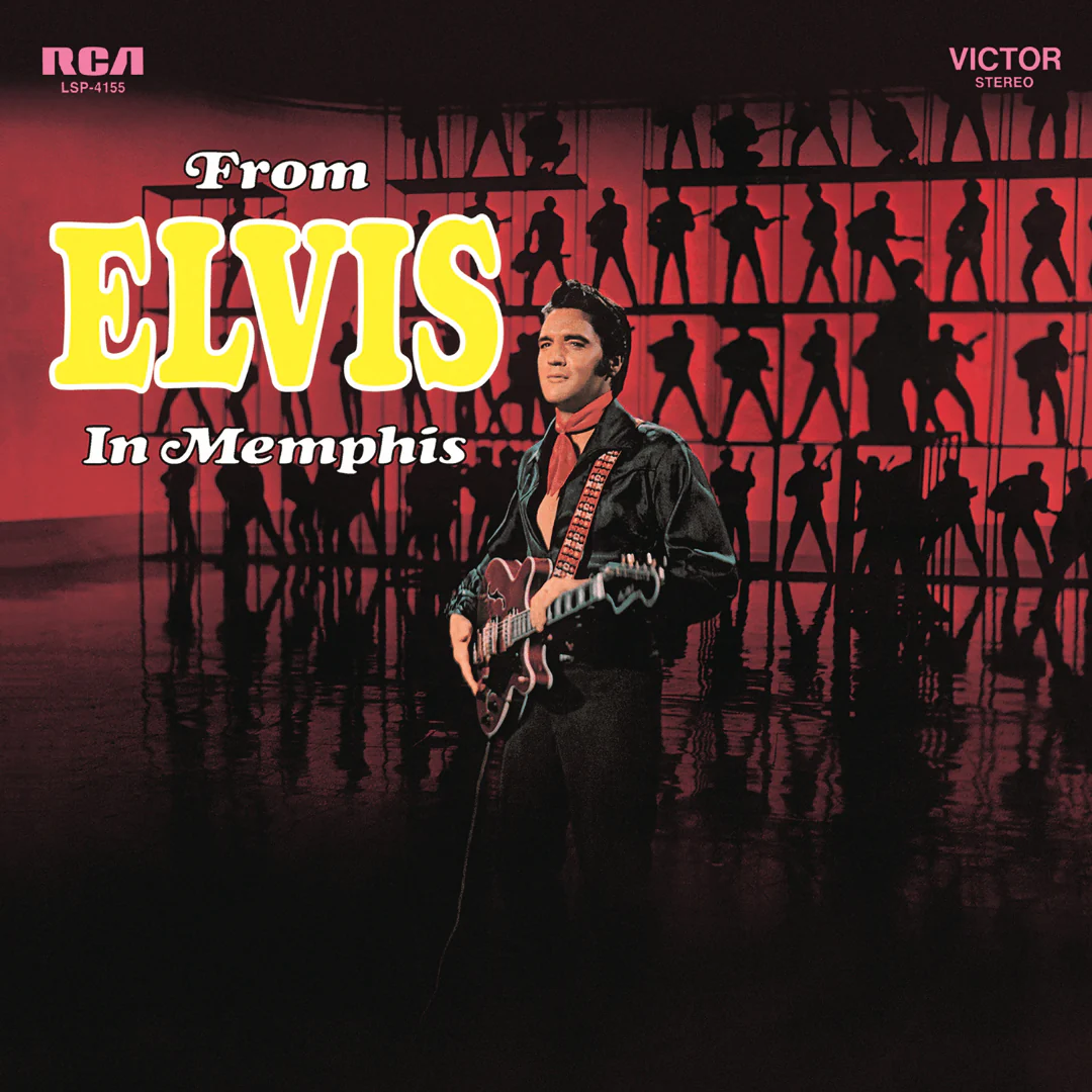 From Elvis In Memphis LP marmolado rojo y negro - Image 2