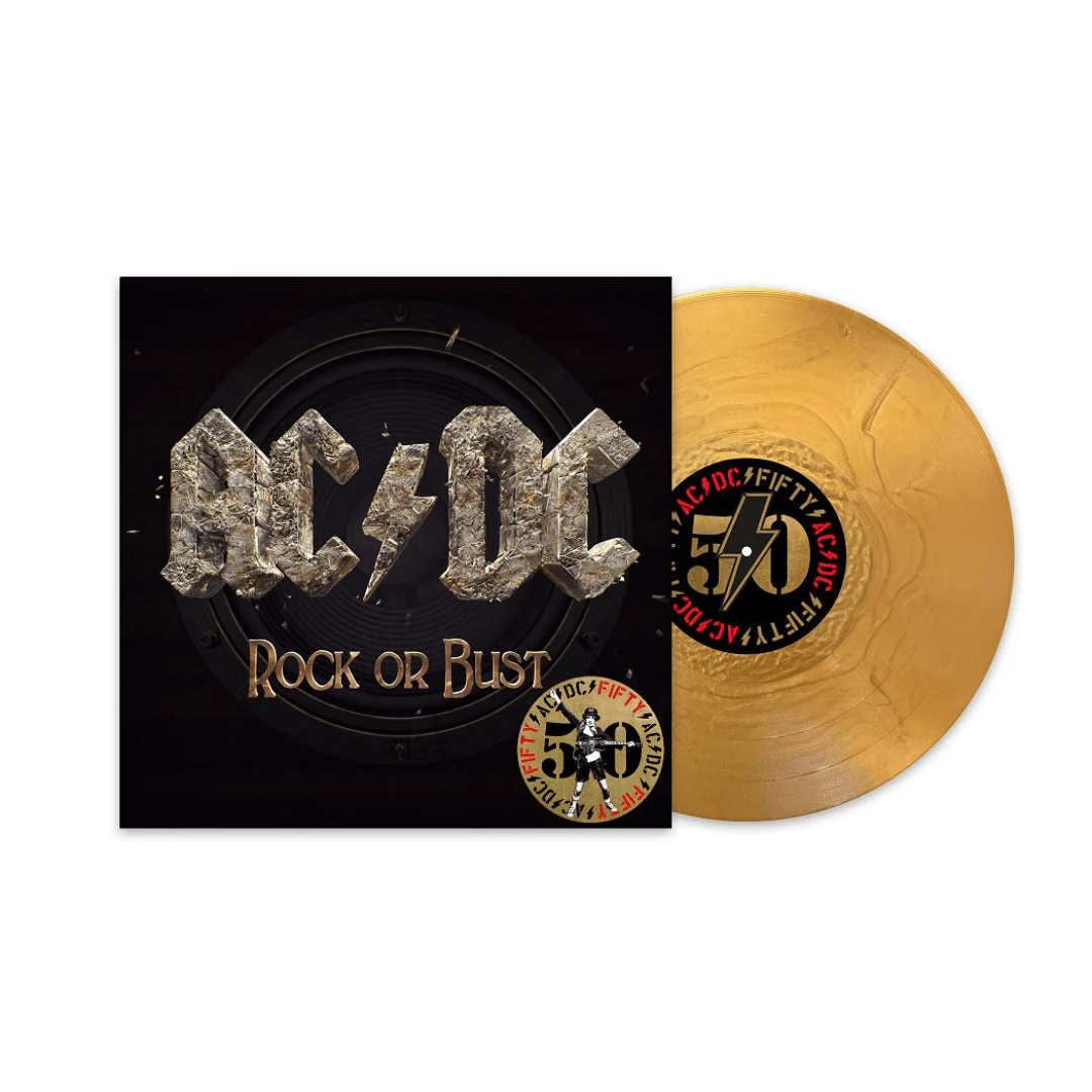 Rock or Bust LP Edición 50ª Aniversario Vinilo Dorado